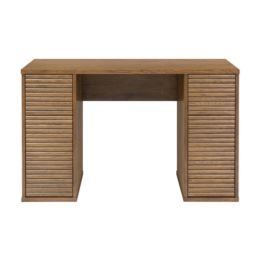 Evie Ribbed Walnut Desk