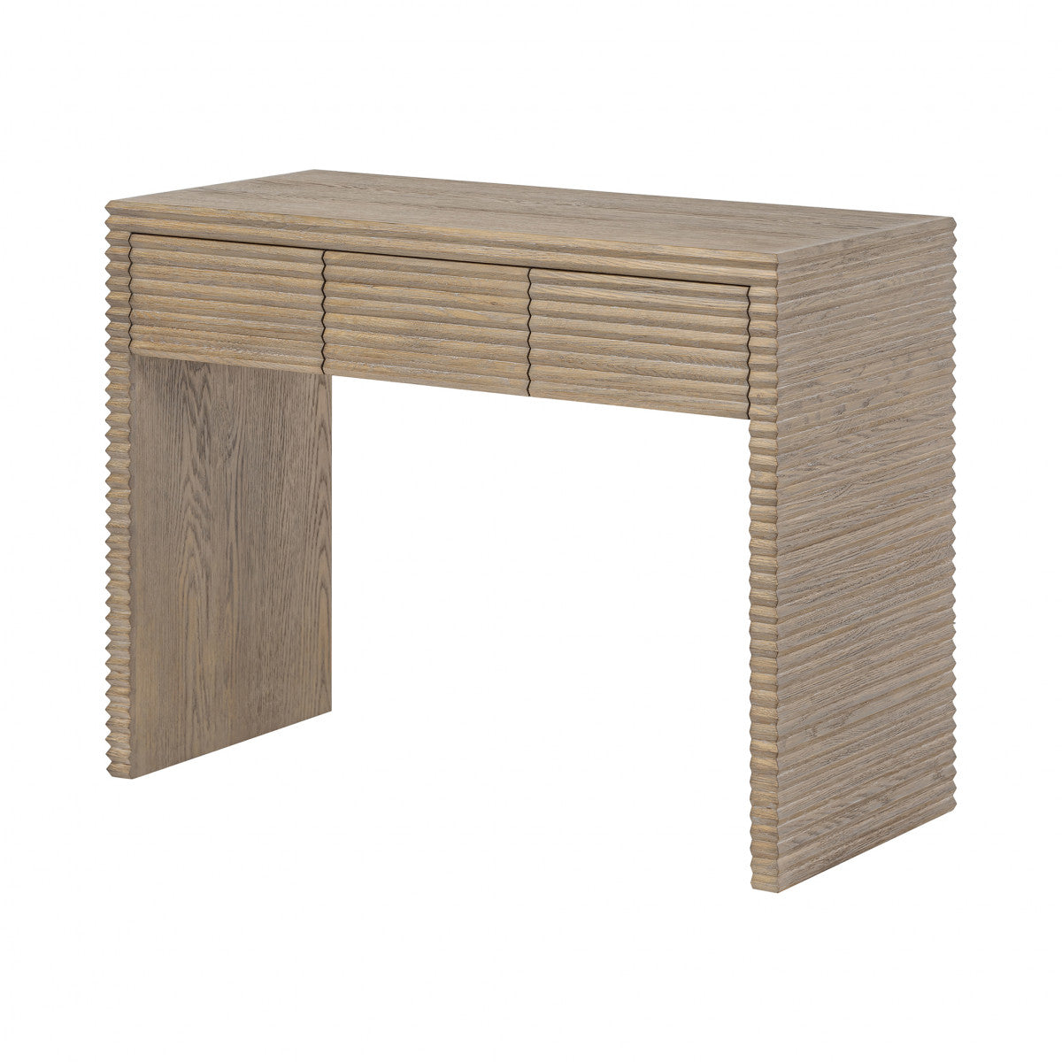 Oakham Ribbed Oak Desk