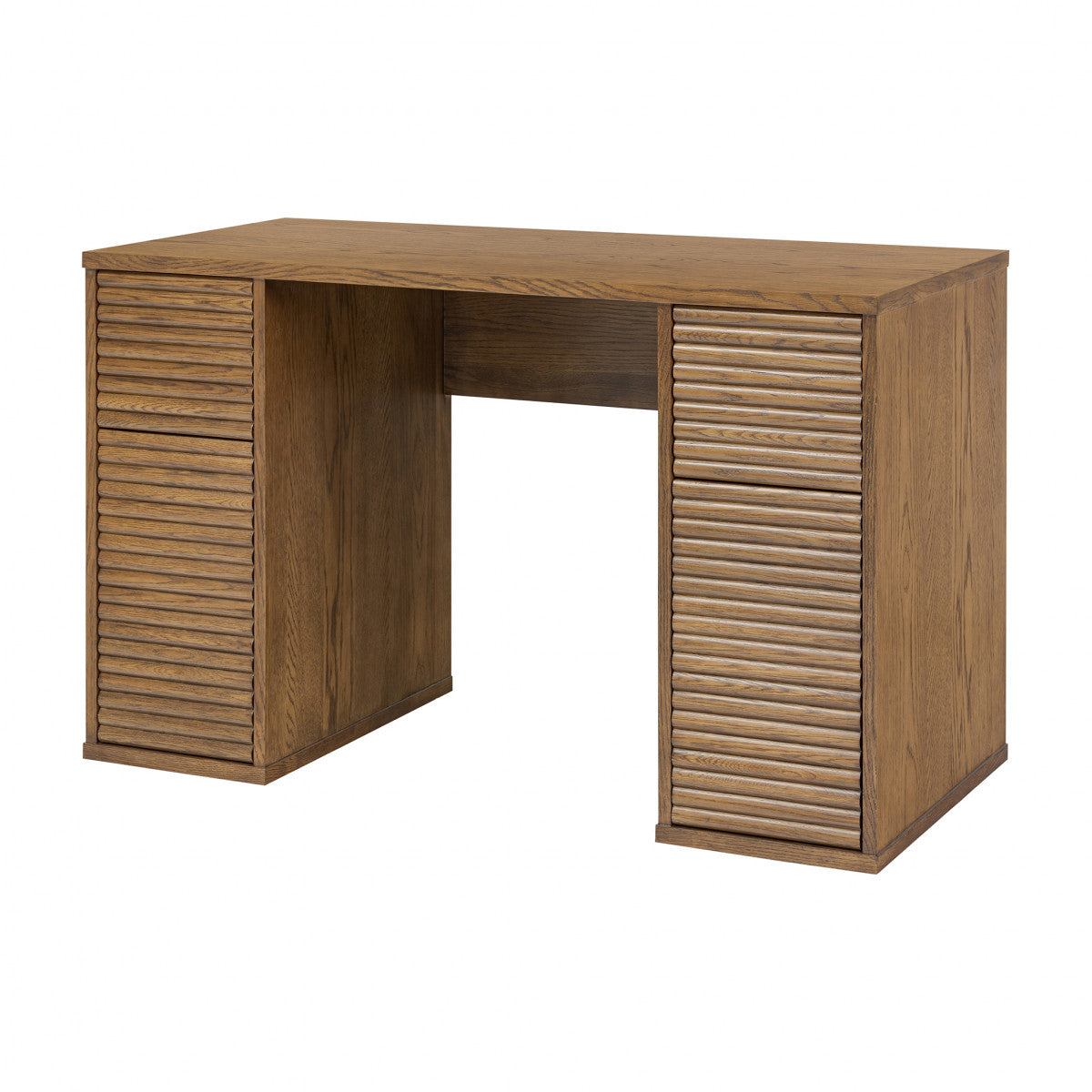 Evie Ribbed Walnut Desk