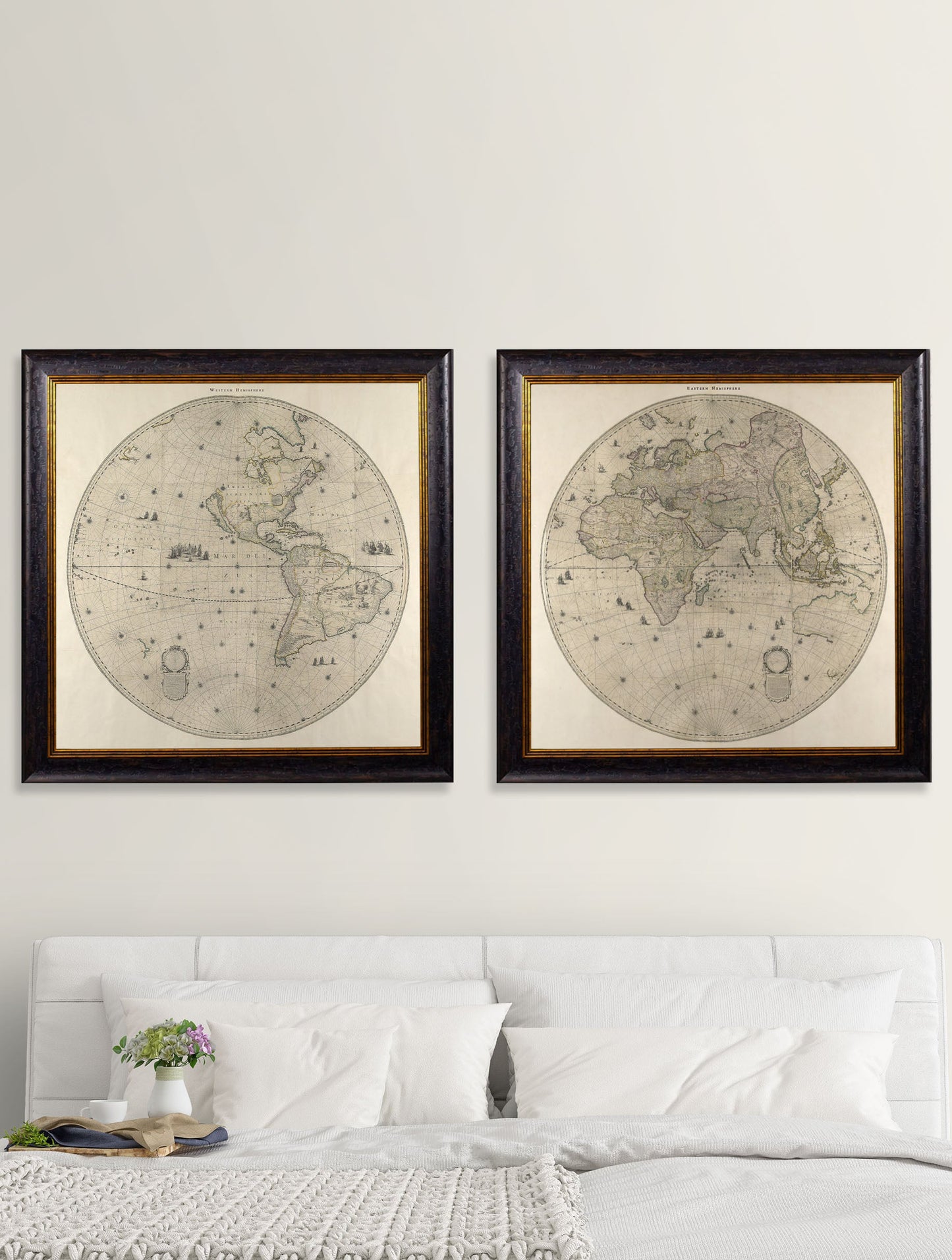 c.1660 Map of the World in Two Hemispheres