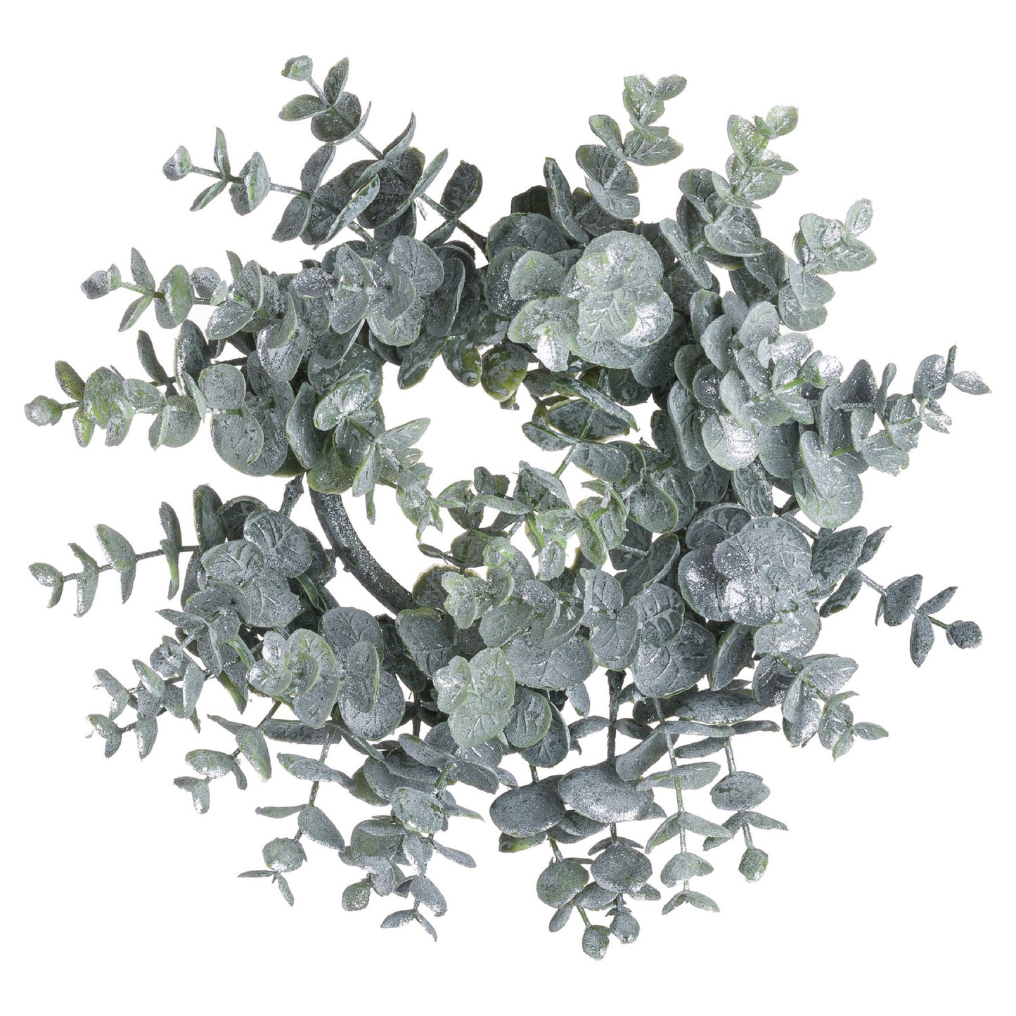 Medium Frosted Eucalyptus Candle Wreath