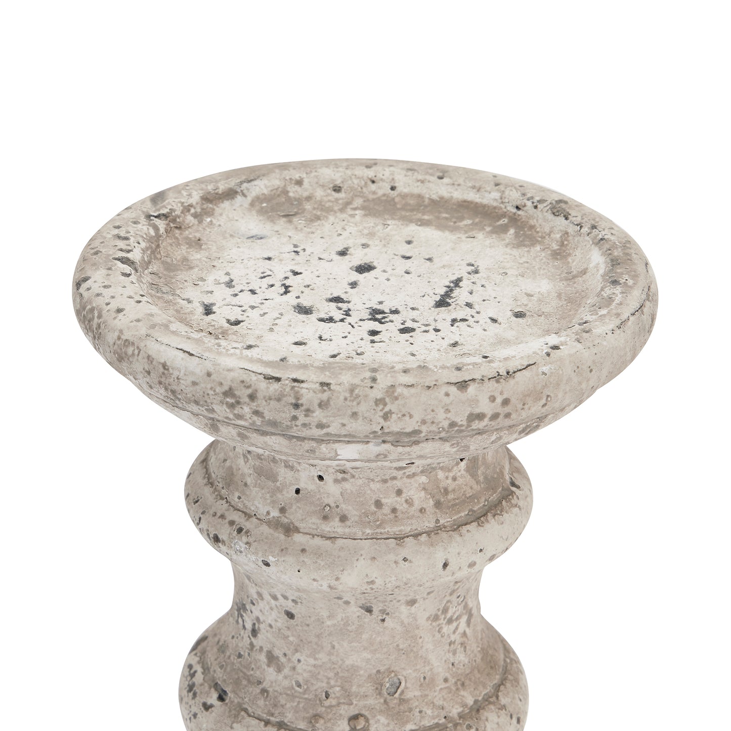 Small Stone Ceramic Column Candle Holder