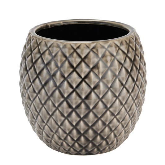 Seville Collection Grey Diamond Planter