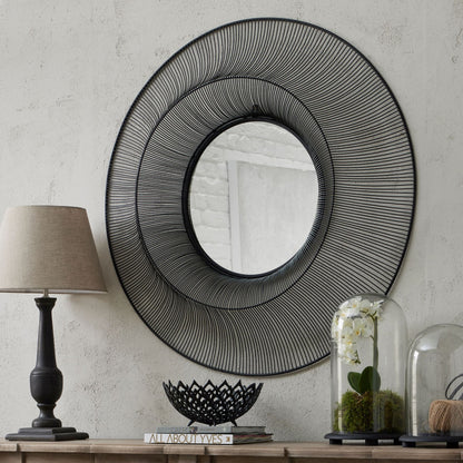 Chico Black Large Wire Mirror