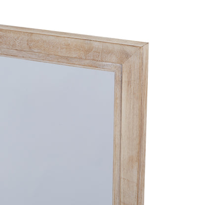 Washed Wood Window Mirror