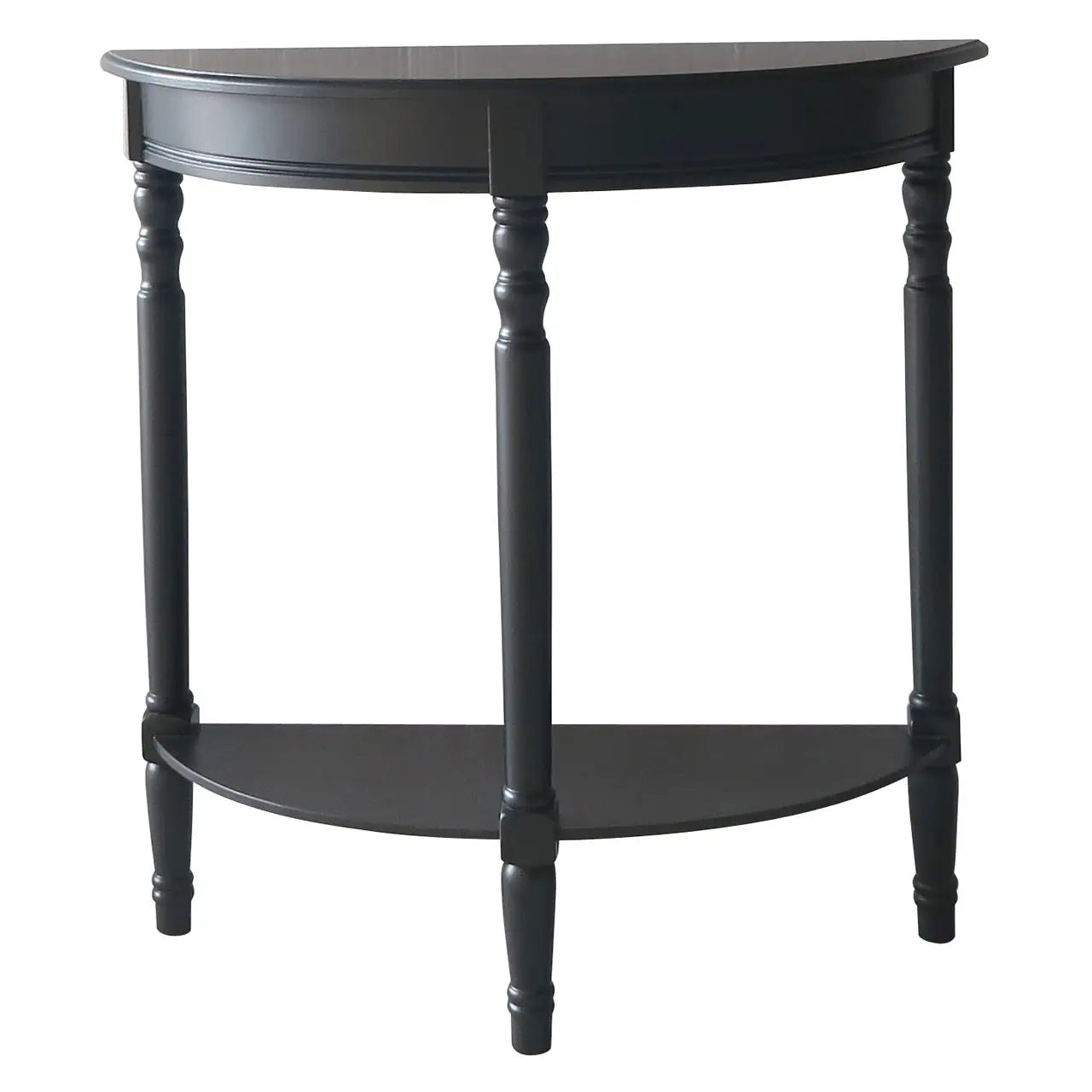 Heritage Half Moon Black Console Table