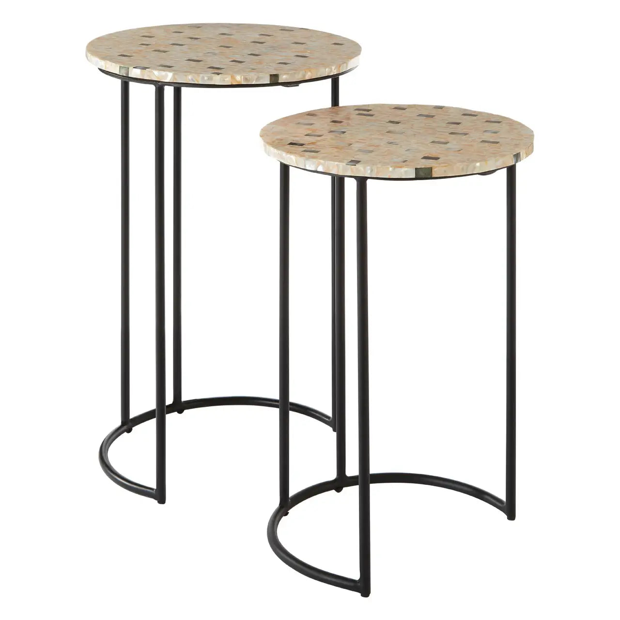 Halle Mother Of Pearl Side Tables