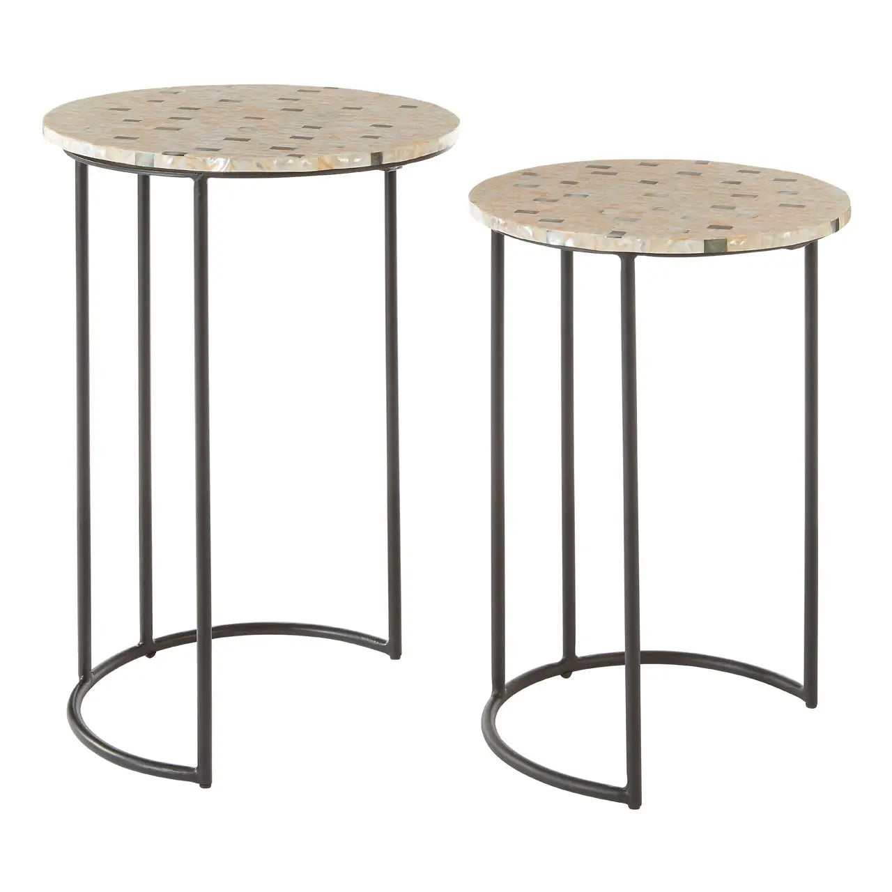 Halle Mother Of Pearl Side Tables