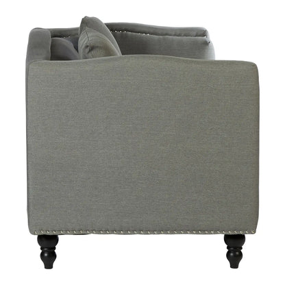 Feya 2 Seat Grey Fabric Sofa