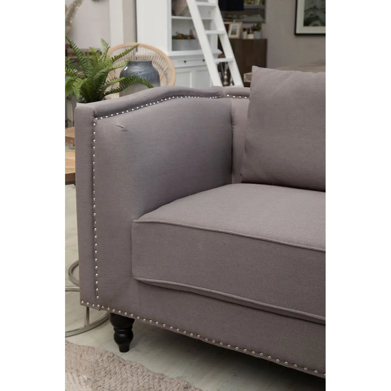 Feya 2 Seat Grey Fabric Sofa