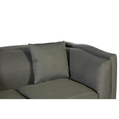 Feya 2 Seat Grey Fabric Sofa