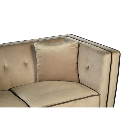 Ferris Mink Velvet 2 Seat Sofa