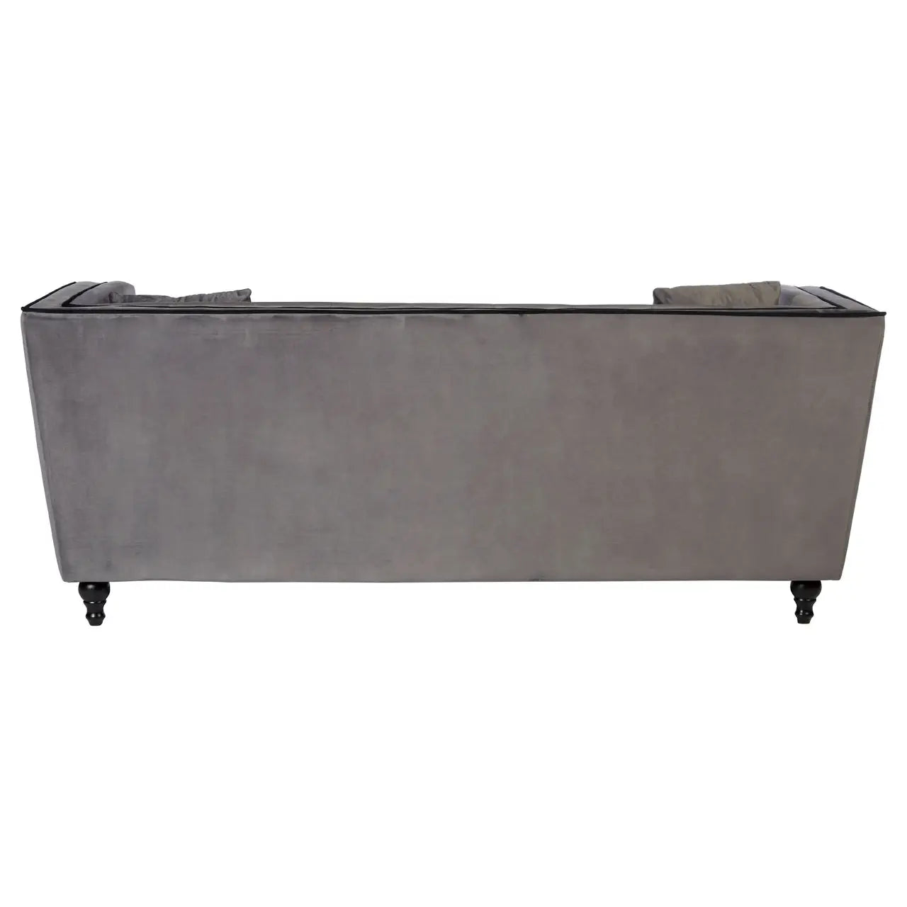 Ferris Grey Velvet 3 Seat Sofa