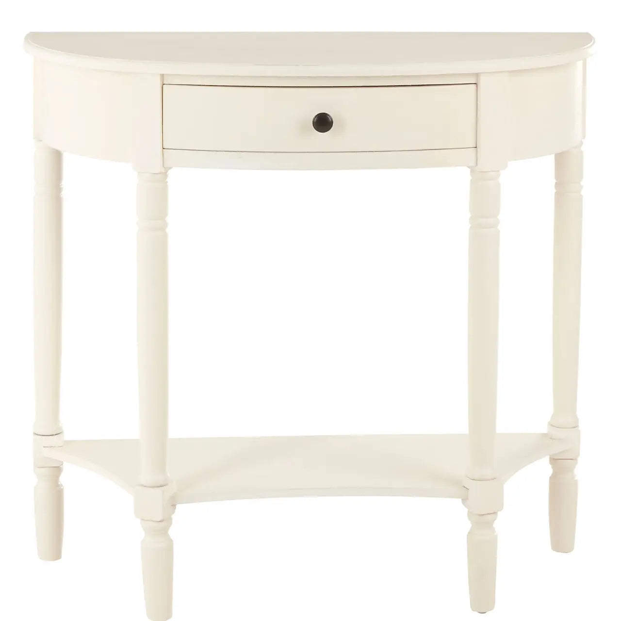 Heritage One Drawer Antique White Console Table