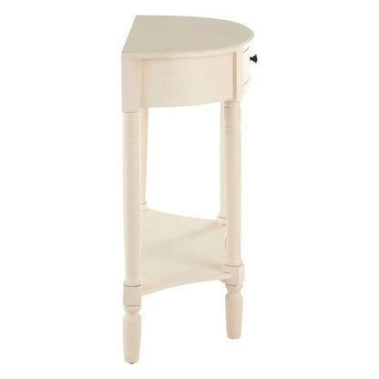 Heritage One Drawer Antique White Console Table