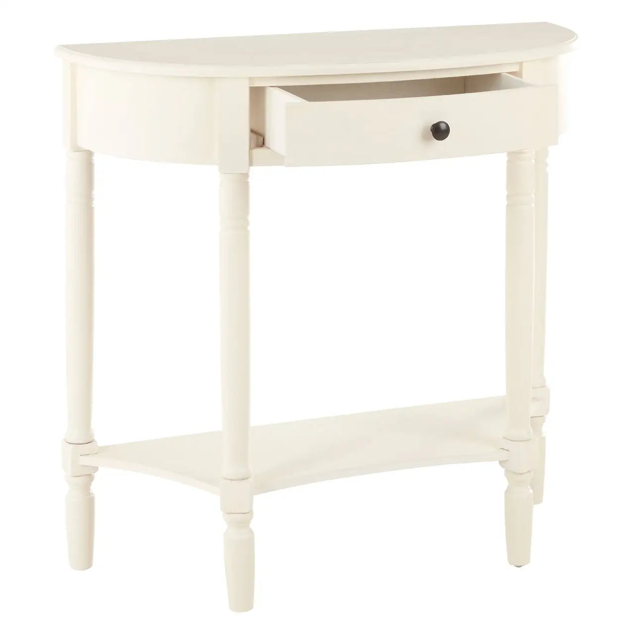 Heritage One Drawer Antique White Console Table