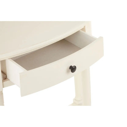 Heritage One Drawer Antique White Console Table