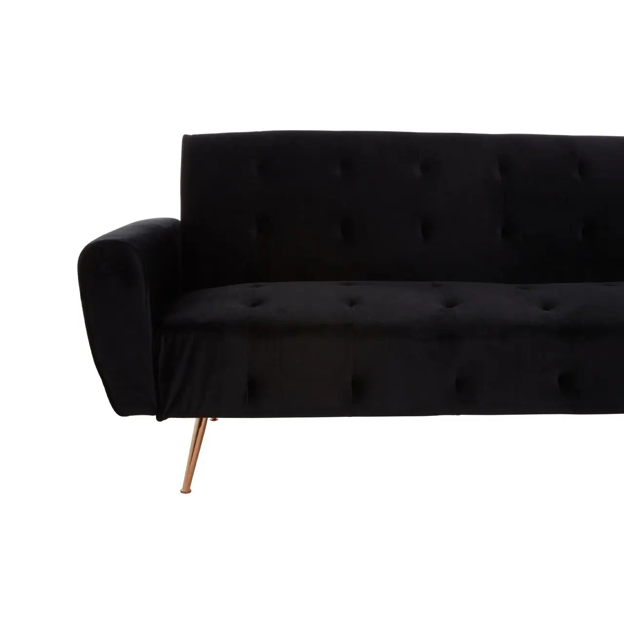 Hayton Black Velvet Sofa Bed