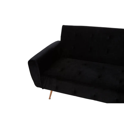 Hayton Black Velvet Sofa Bed