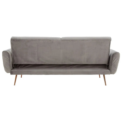 Hatton Grey Velvet Sofa Bed