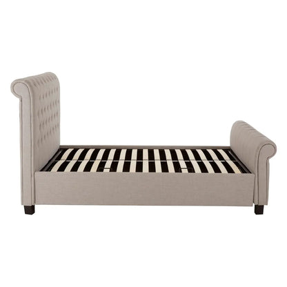 Orlando Light Grey Ottoman Double Bed