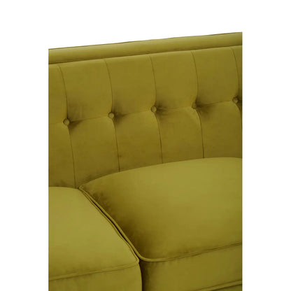 Helia Olive Velvet Sofa