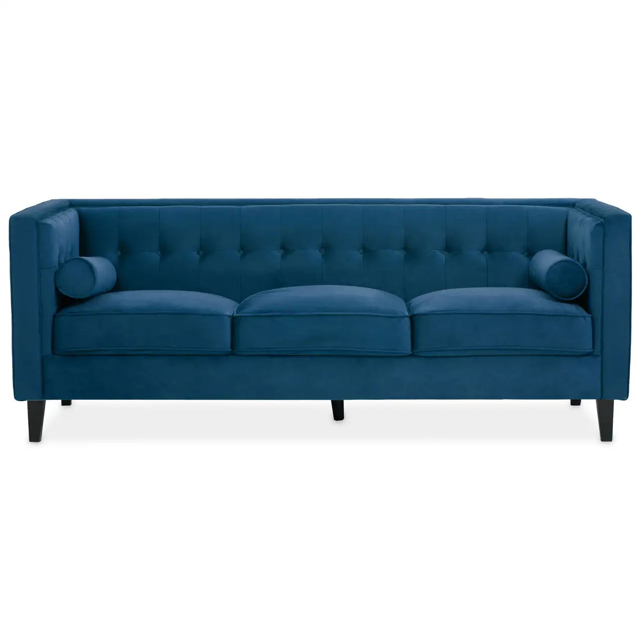 Helia Blue Velvet Sofa