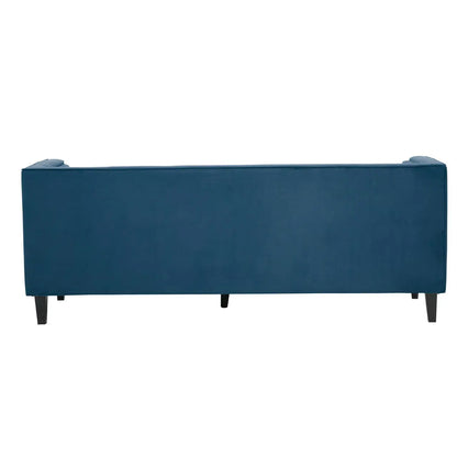 Helia Blue Velvet Sofa