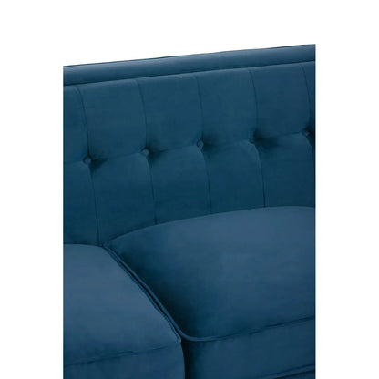 Sefira 3 Seat Navy Fabric Sofa