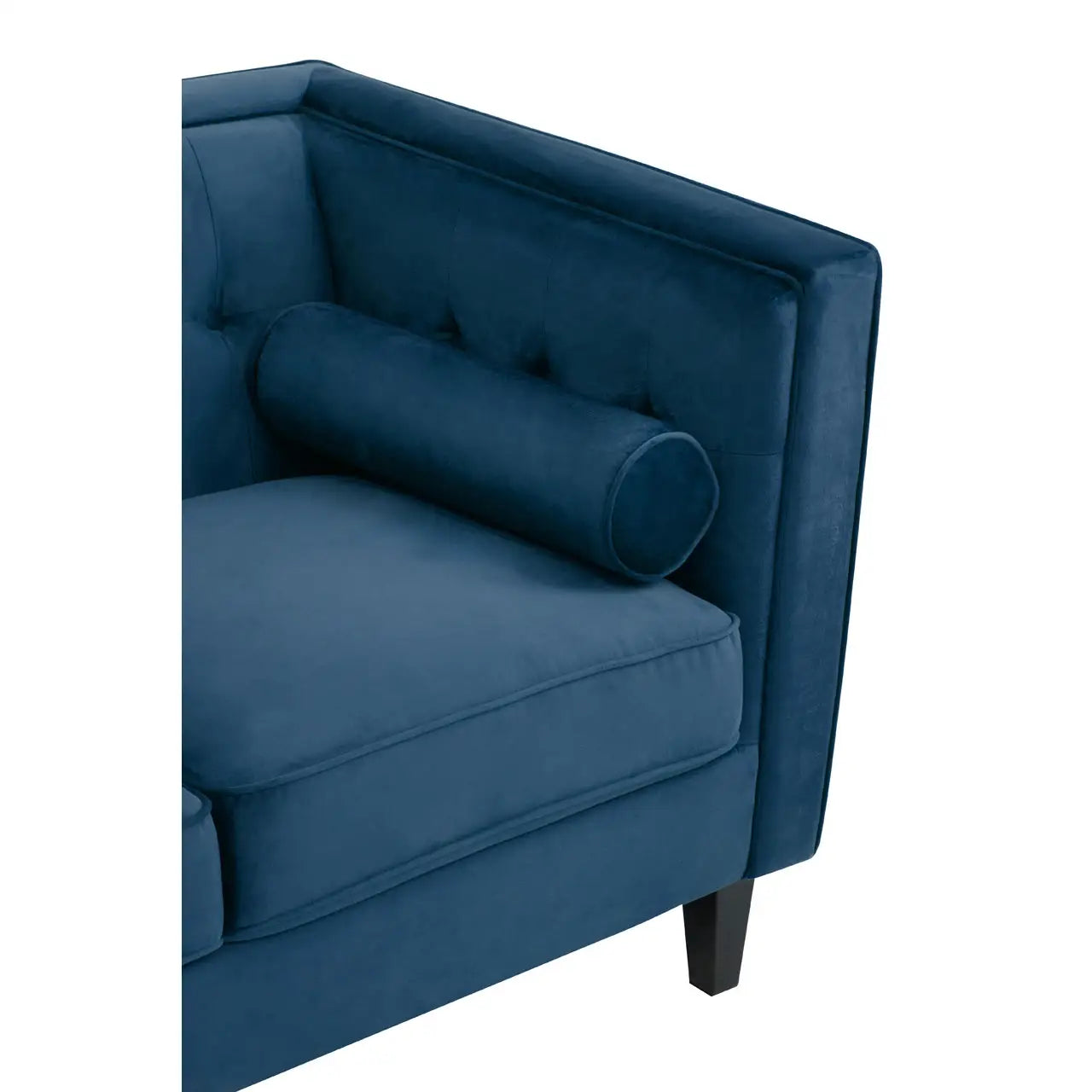 Helia Blue Velvet Sofa