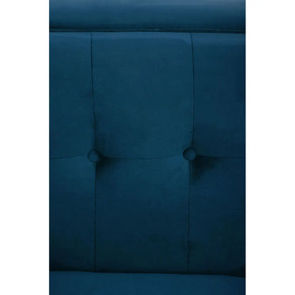 Helia Blue Velvet Sofa