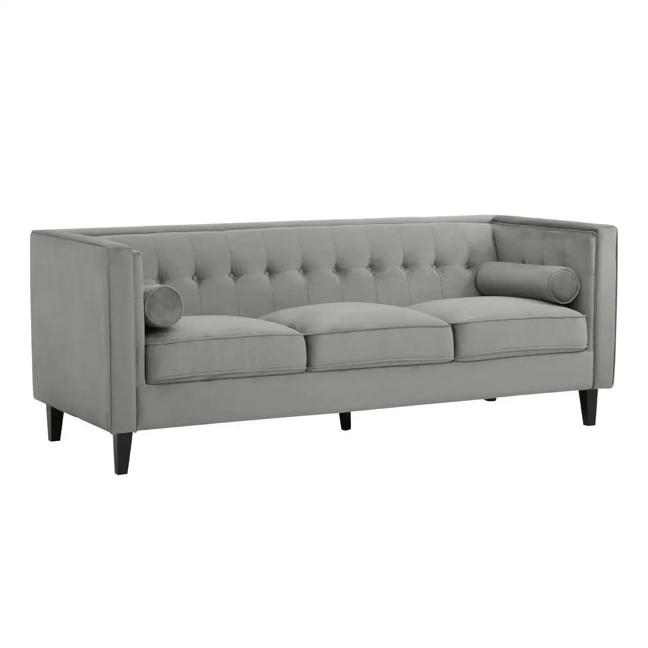 Helia Grey Velvet Sofa