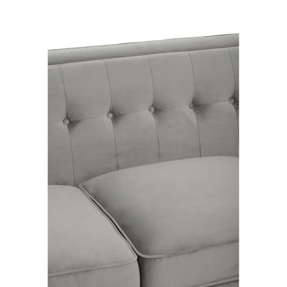 Helia Grey Velvet Sofa