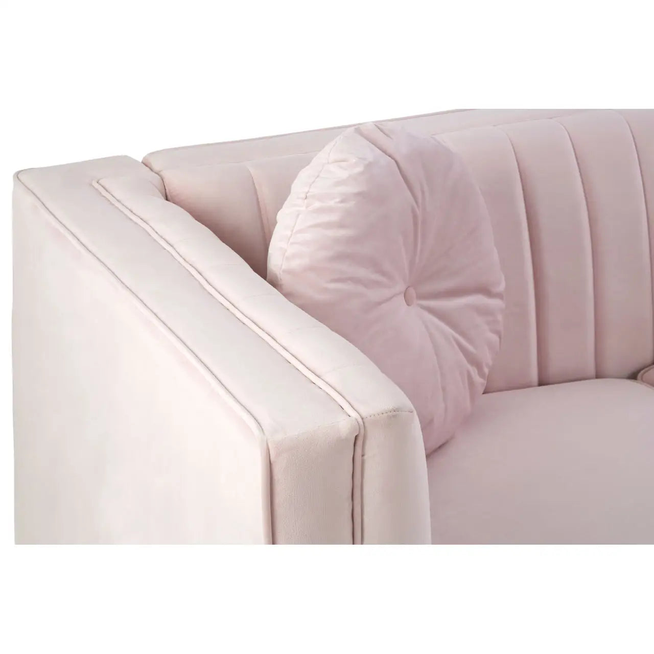 Farah 2 Seat Pink Velvet Sofa