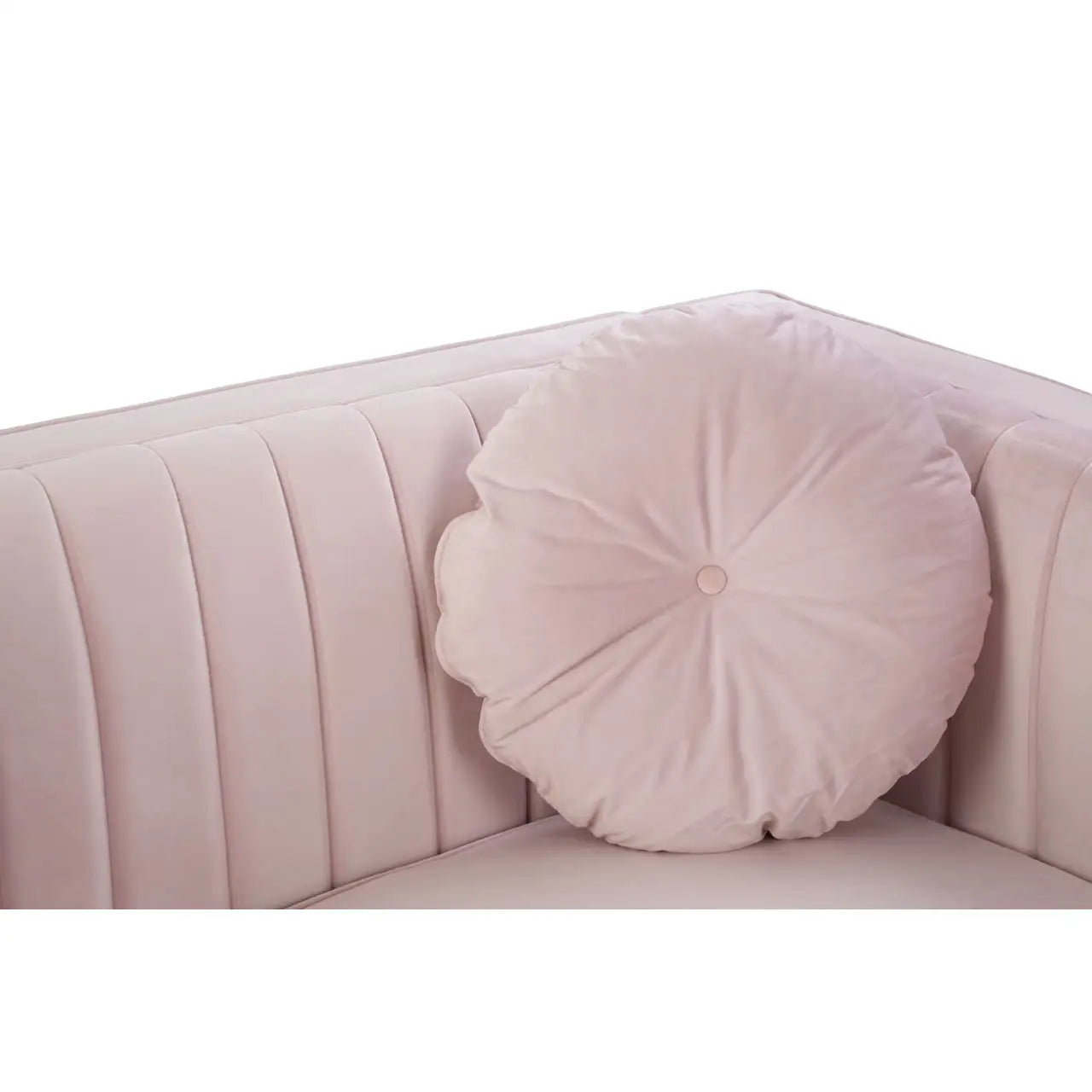 Farah 2 Seat Pink Velvet Sofa