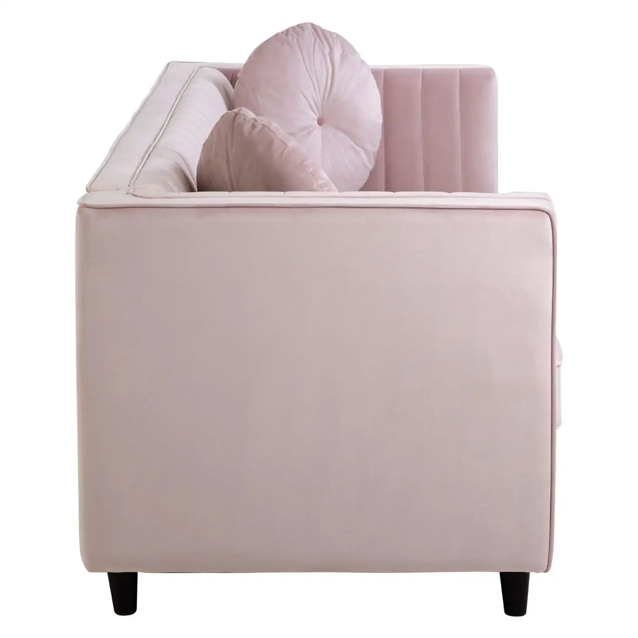 Farah 3 Seat Pink Velvet Sofa