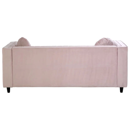 Farah 3 Seat Pink Velvet Sofa