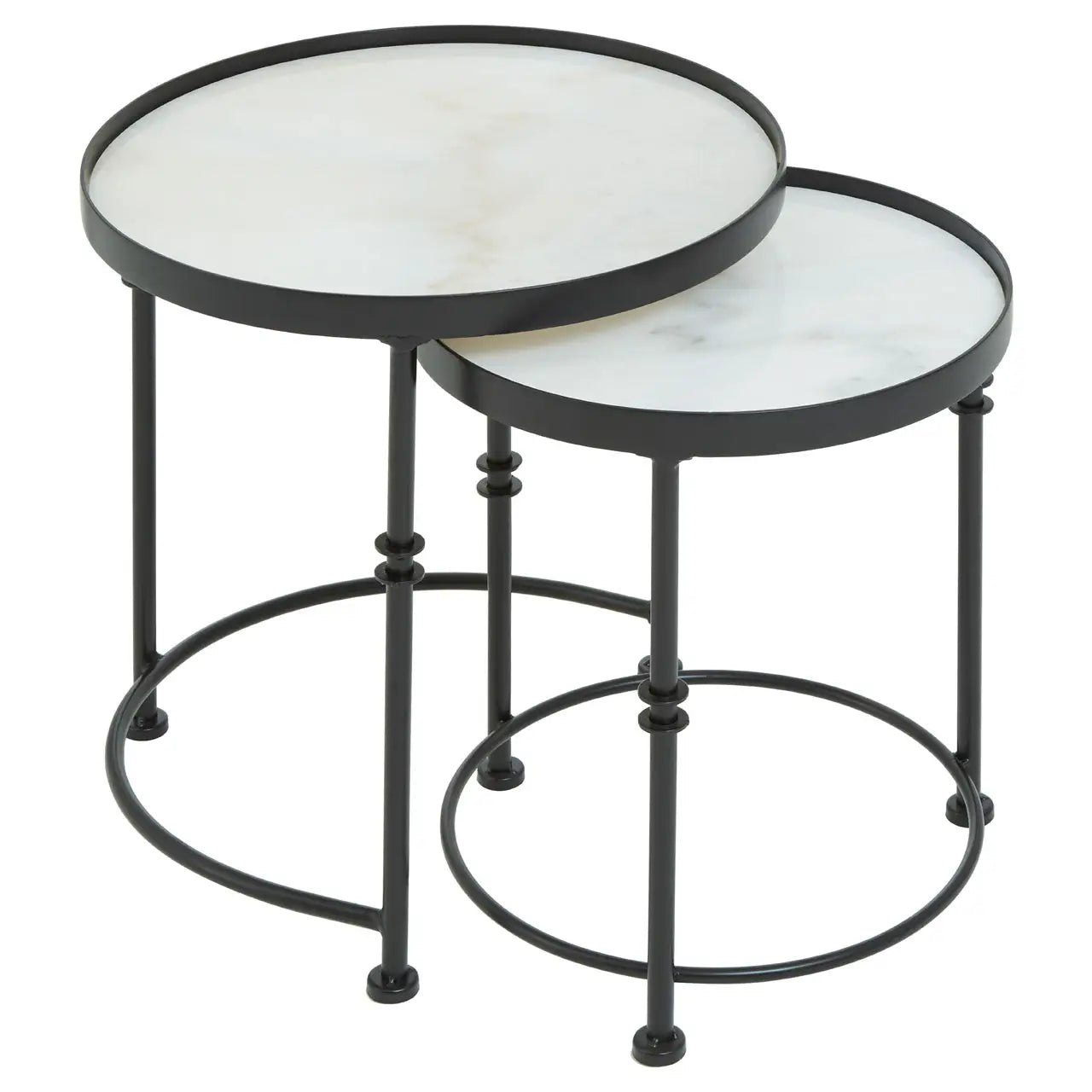 Arcana Set Of 2 Round Side Tables.