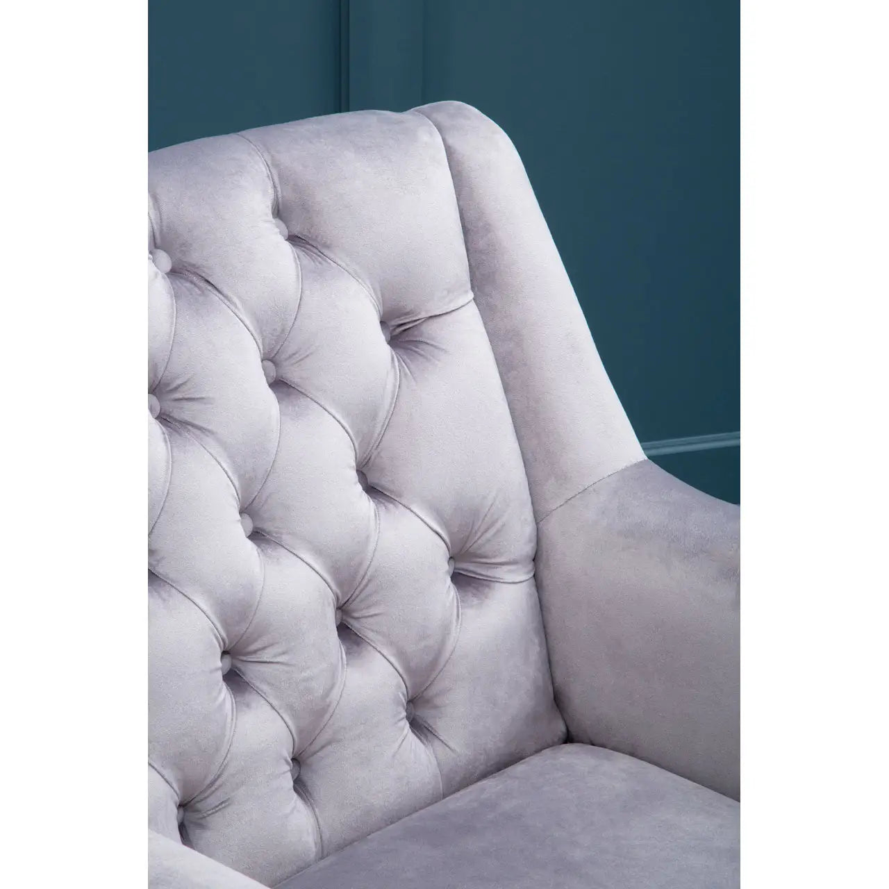 Lily Grey Velvet Armchair