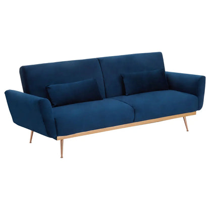 Hatton Dark Blue Velvet Sofa Bed