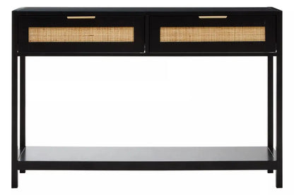 Sherman Black Wood Console Table