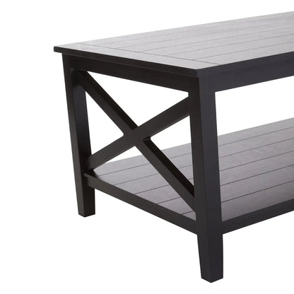 Heritage Black Wood Coffee Table