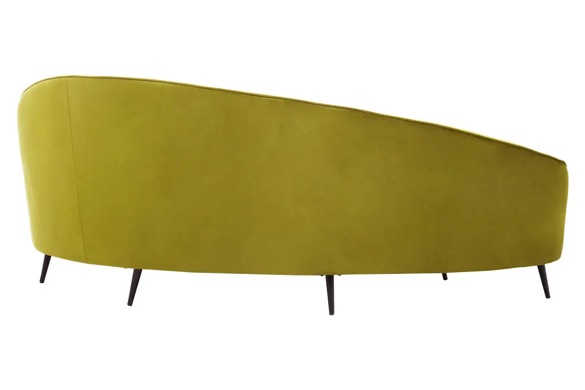 Hasina Three Seat Olive Velvet Sofa