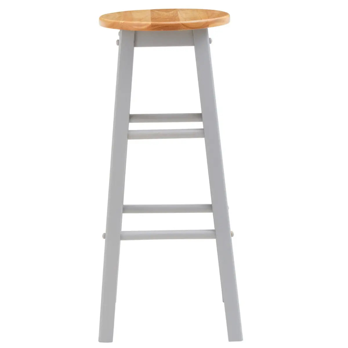 Chester Natural and Grey Wood Bar Stool