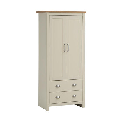 Lisbon 3 Piece Set 2 Door Wardrobe 3+4 Chest 1 Drw Bedside