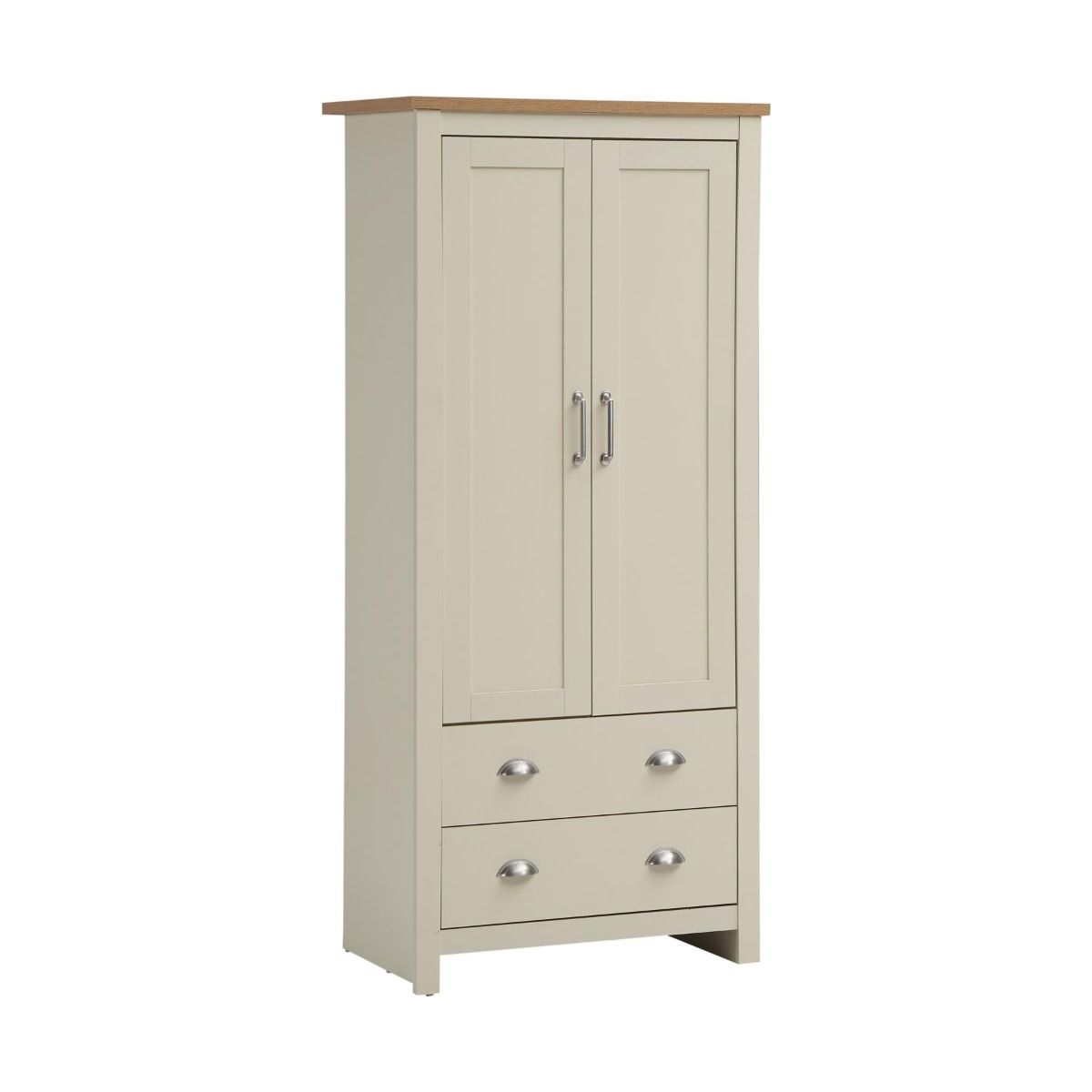 Lisbon 2 Piece Set 2 Door Wardrobe 1 Drw Bedside