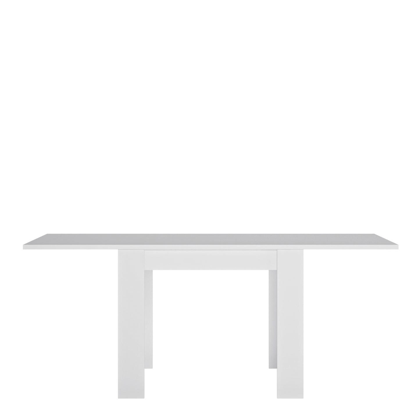 Lyon Small Extending Dining Table 90-180cm in White and High Gloss