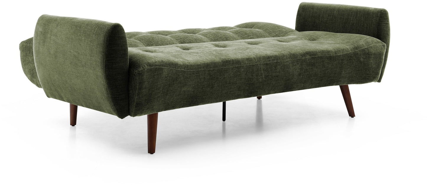 Eryx Olive Chenille Alex Sofa Bed