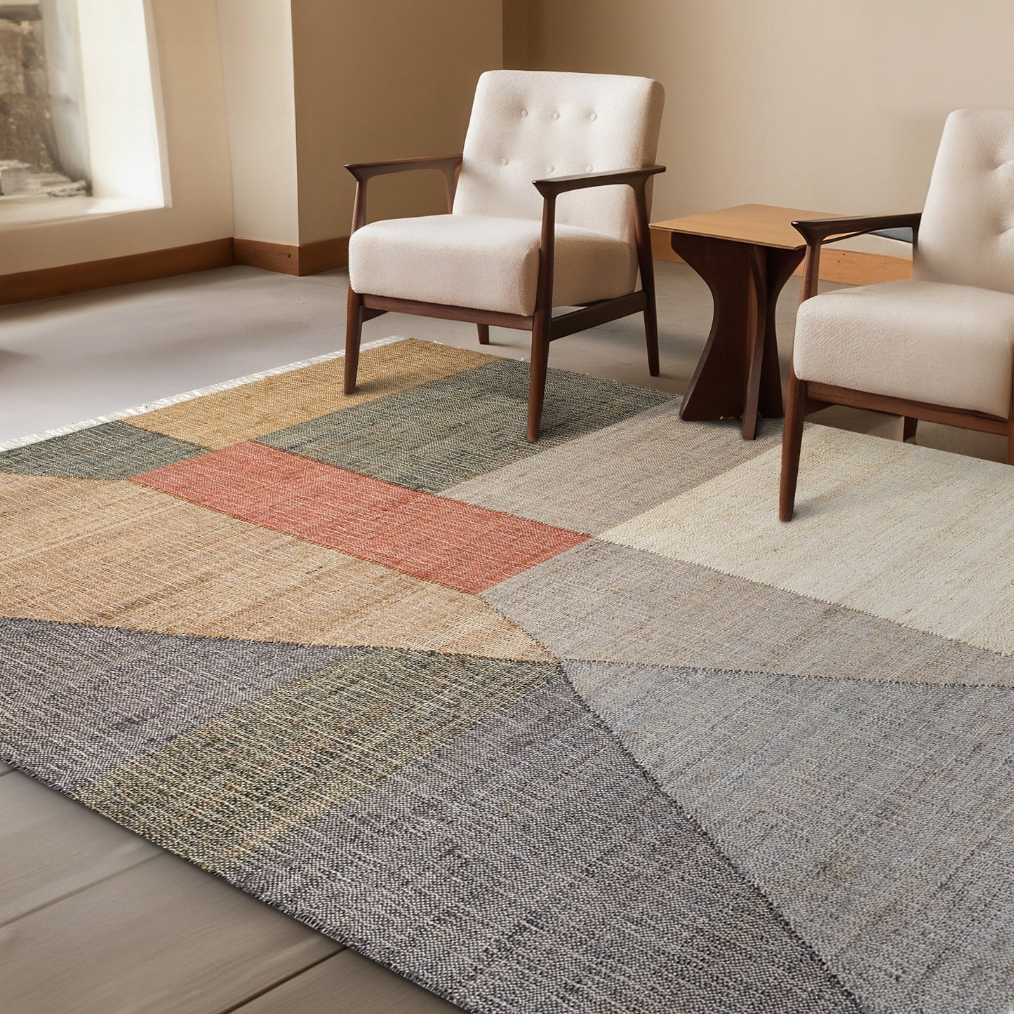 Reevi Handwoven Jute Kilim