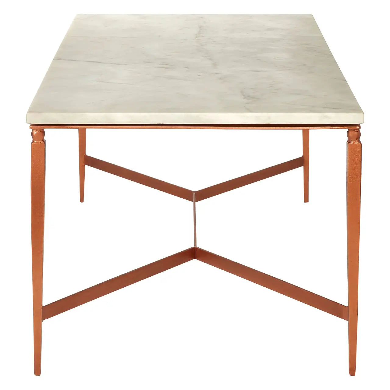 Nirav White Marble Top Coffee Table